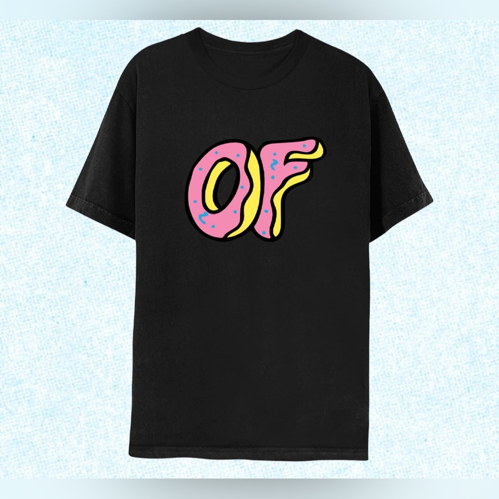 Odd Future Donut Large Logo T-shirt - Black